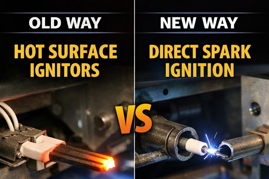 Direct Spark Ignition instead of Hot Surface Ignitors 
