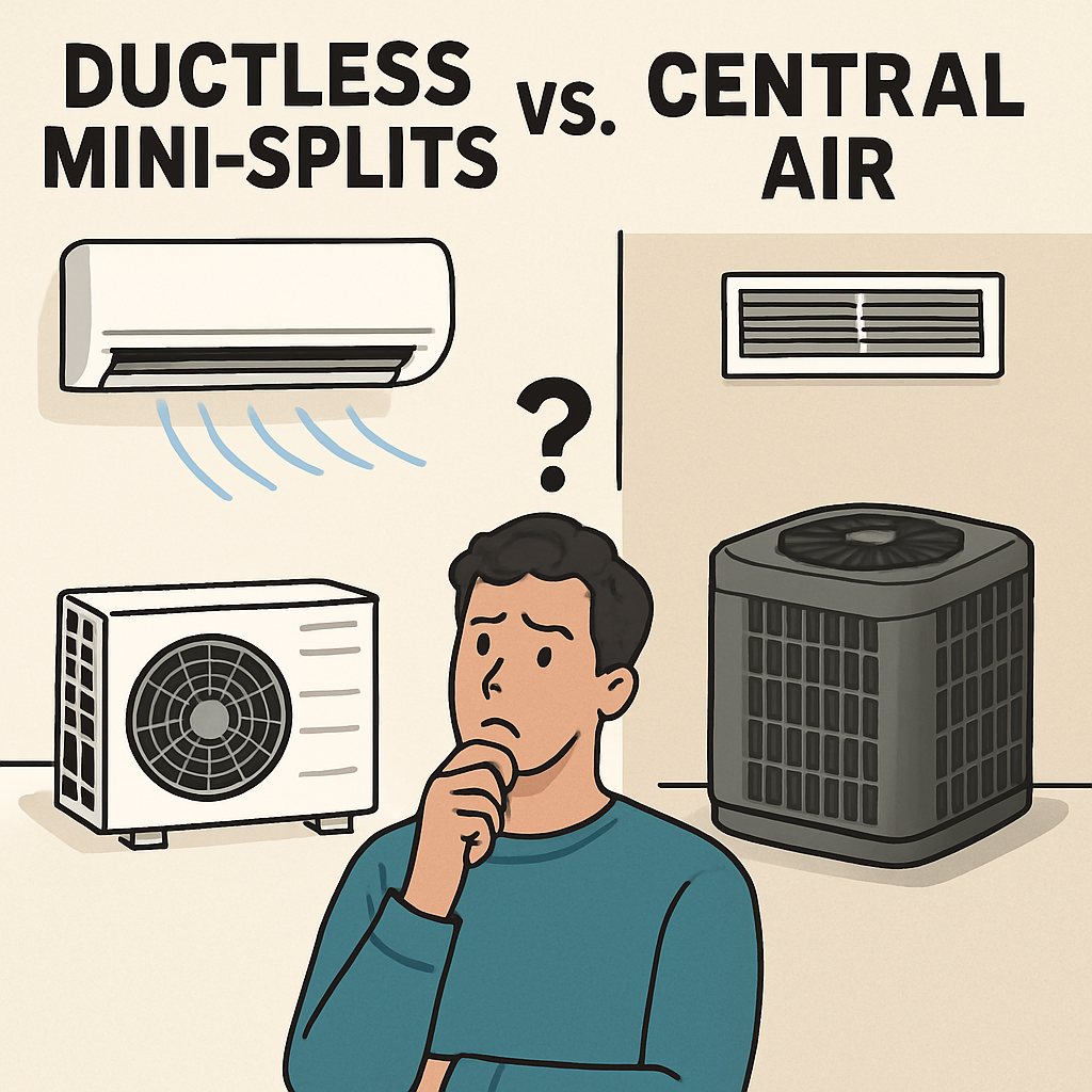Ductless Mini-Splits vs. Central Air