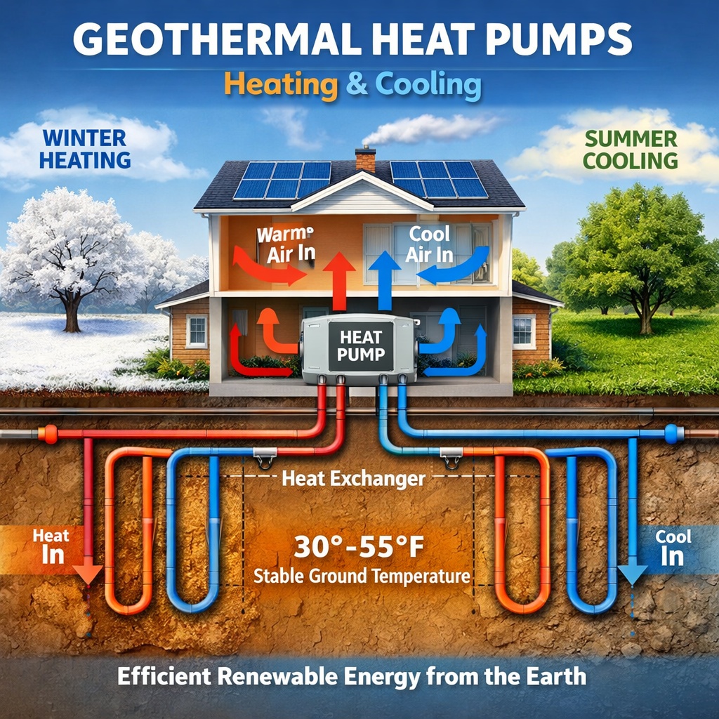 Geothermal vs air-source heat pumps 