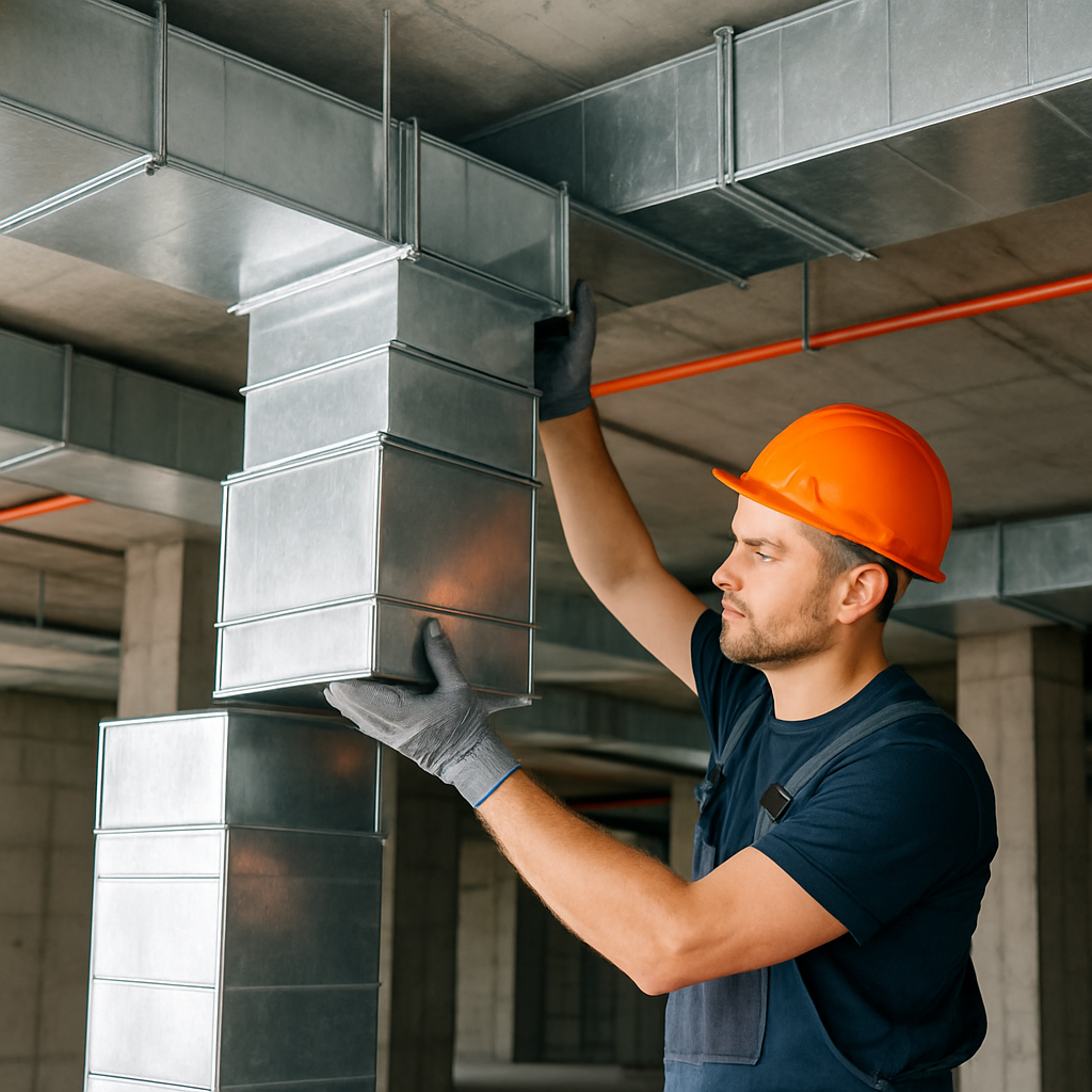 HVAC ductwork installation