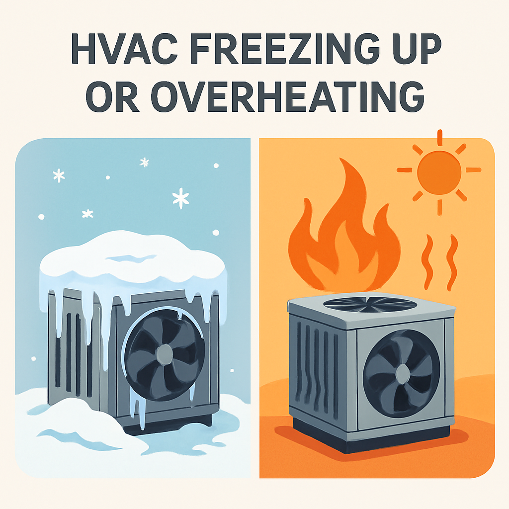 HVAC is freezing up or overheating