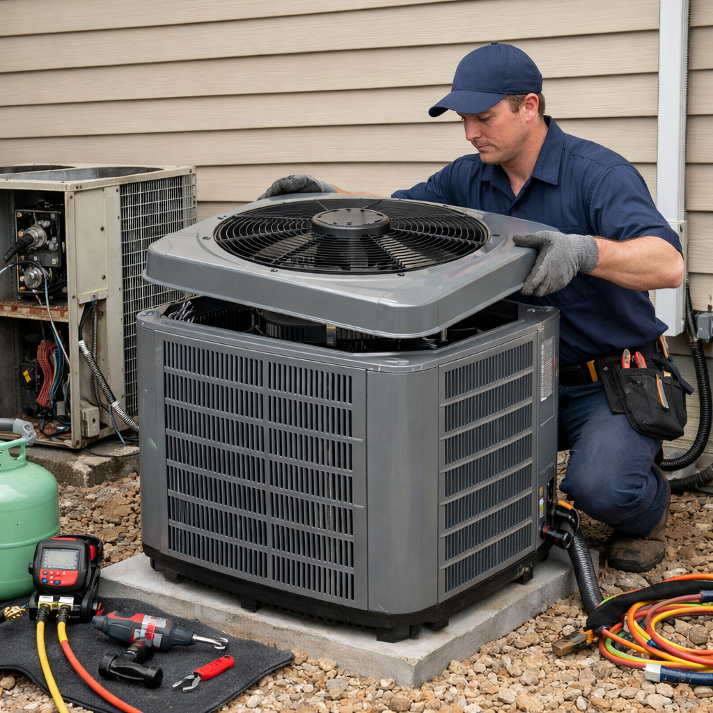 Replacing an old heat pump