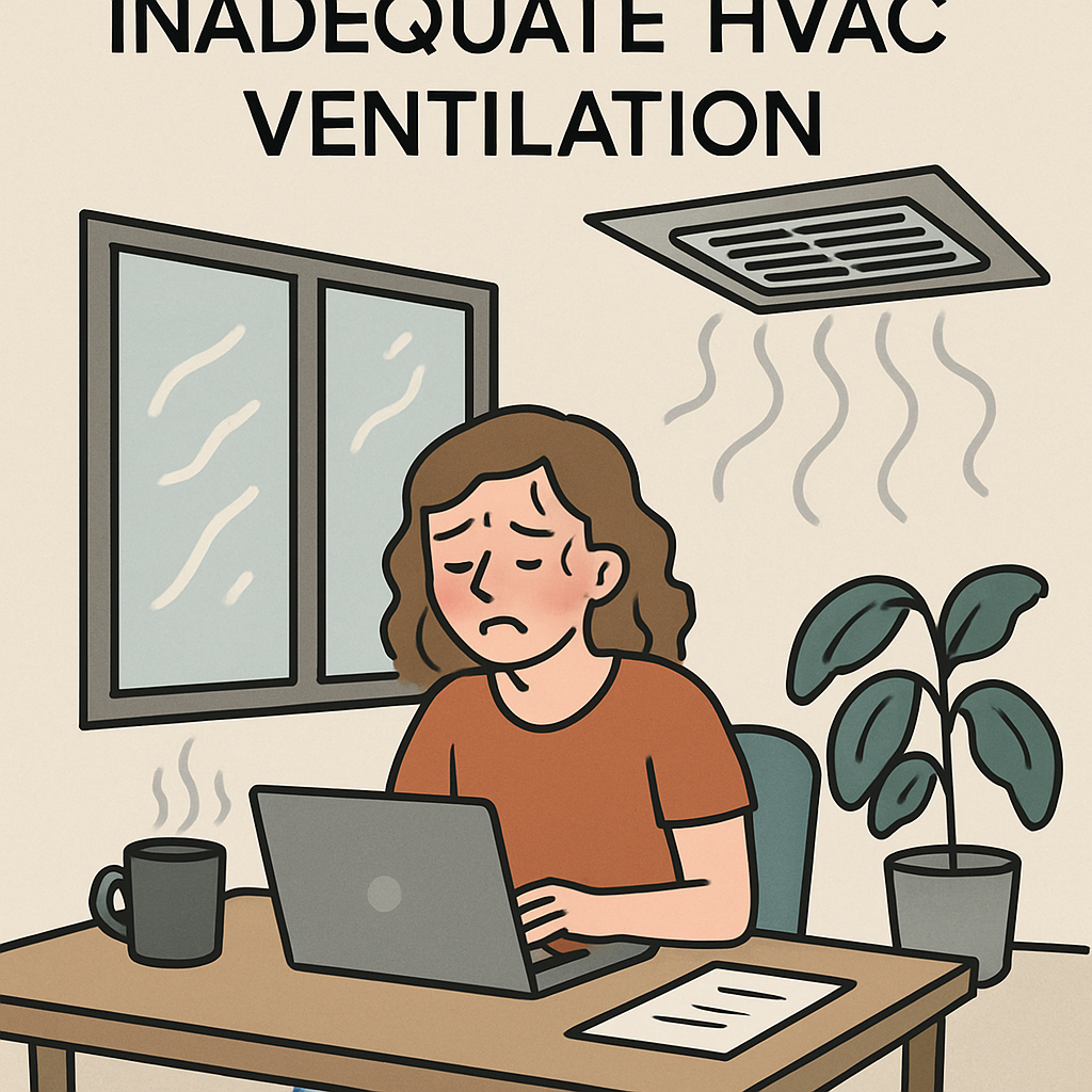 inadequate HVAC ventilation