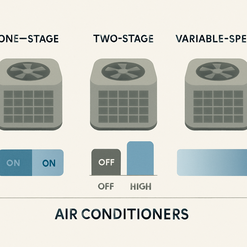One-Stage vs Two-Stage vs Variable-Speed ACs