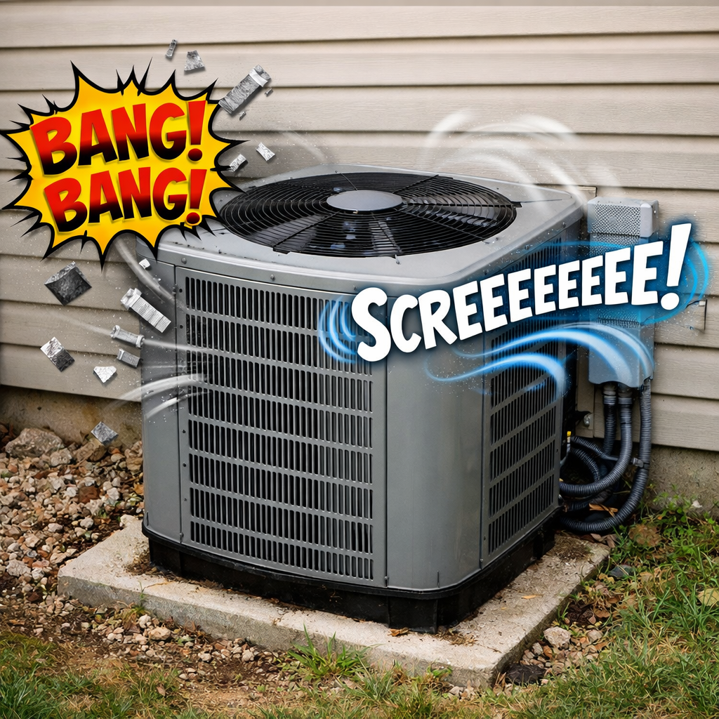 AC Making Strange Noises Like Banging or Squealing