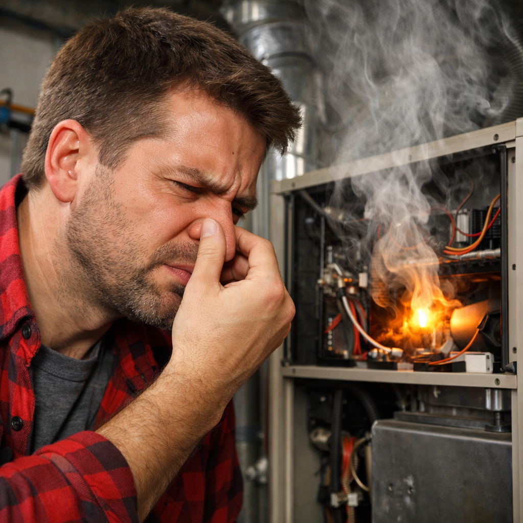 Heat Pump Smell Like Burning 