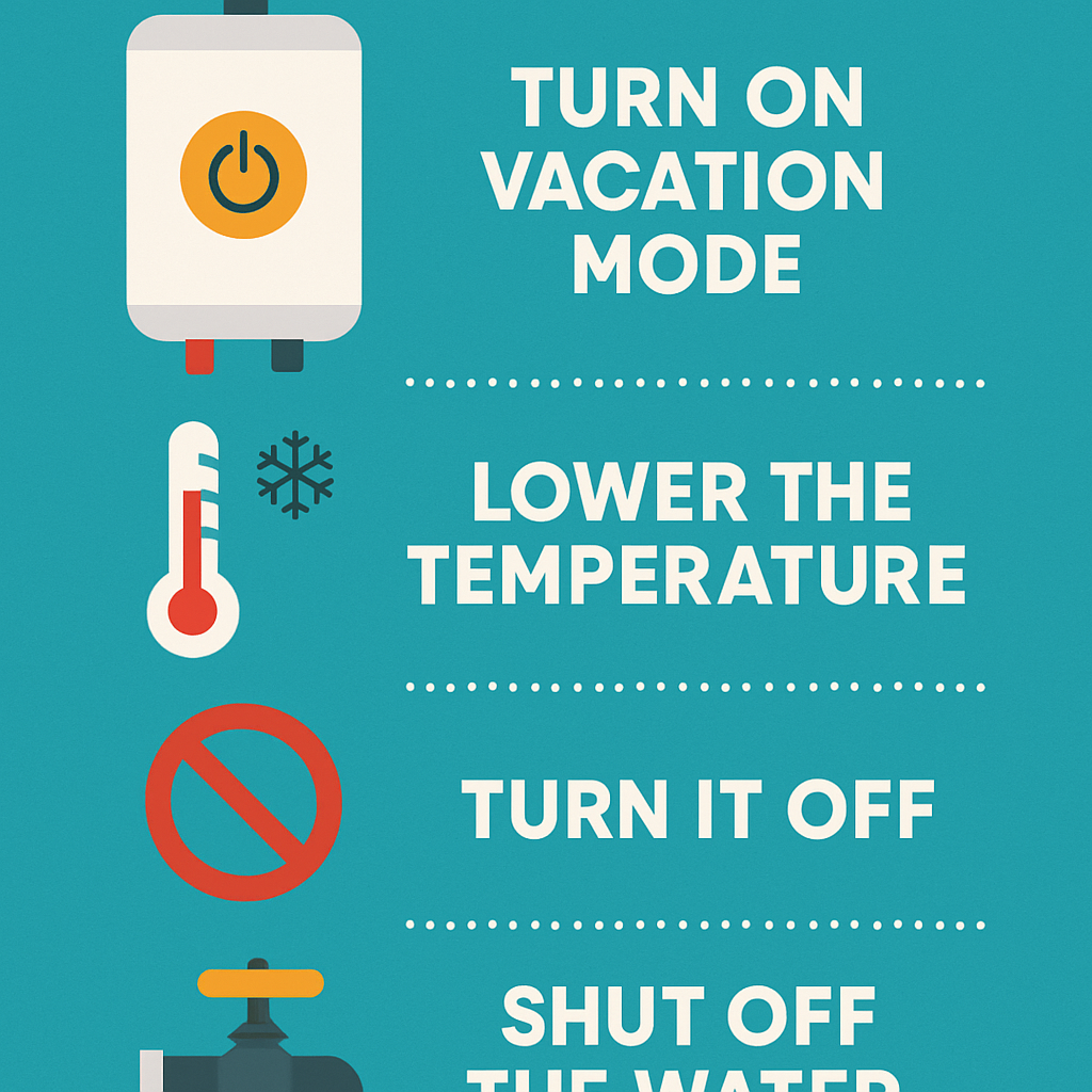 vacation mode tips for water heaters 