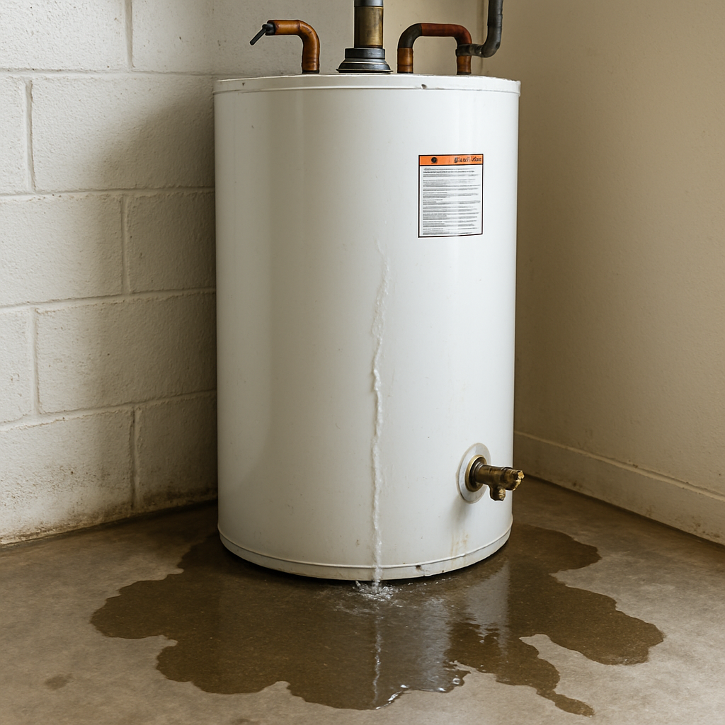 water heater leaking water
