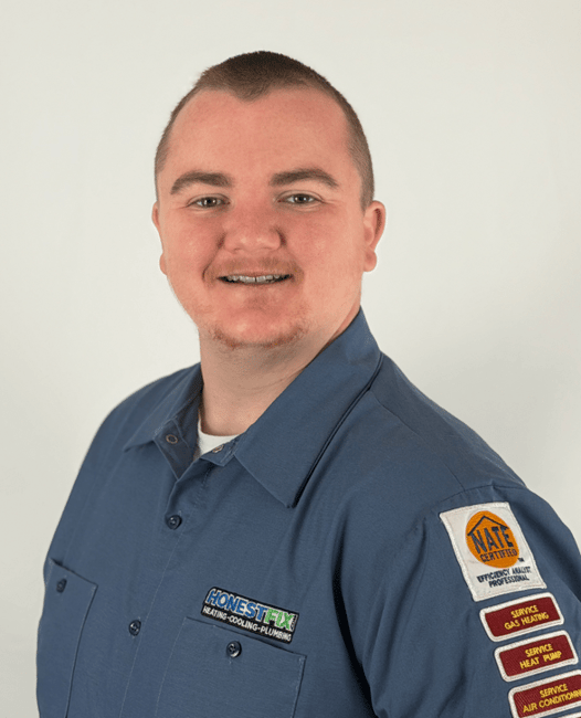 Owner Alex Largent of Honest Fix Heating, Cooling & Plumbing, a NATE-certified HVAC specialist serving Steubenville, OH.