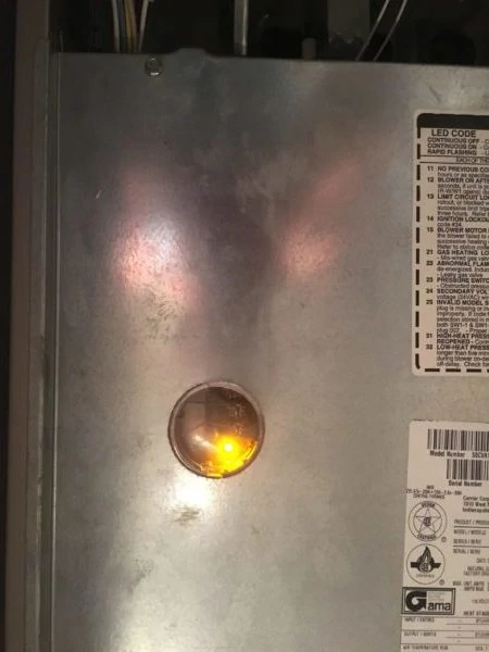 furnace blinking light